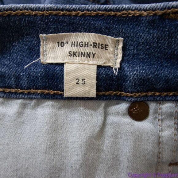 NEW Madewell 10" High-Rise Skinny Jeans in Dewitt Wash: Button-Front TENCEL, 25 - Picture 13 of 15
